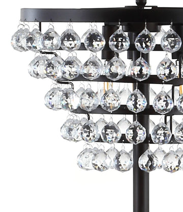 Jemma 60" Crystal/Metal LED Floor Lamp - JONATHAN Y